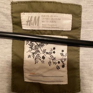 H&M olive green jacket